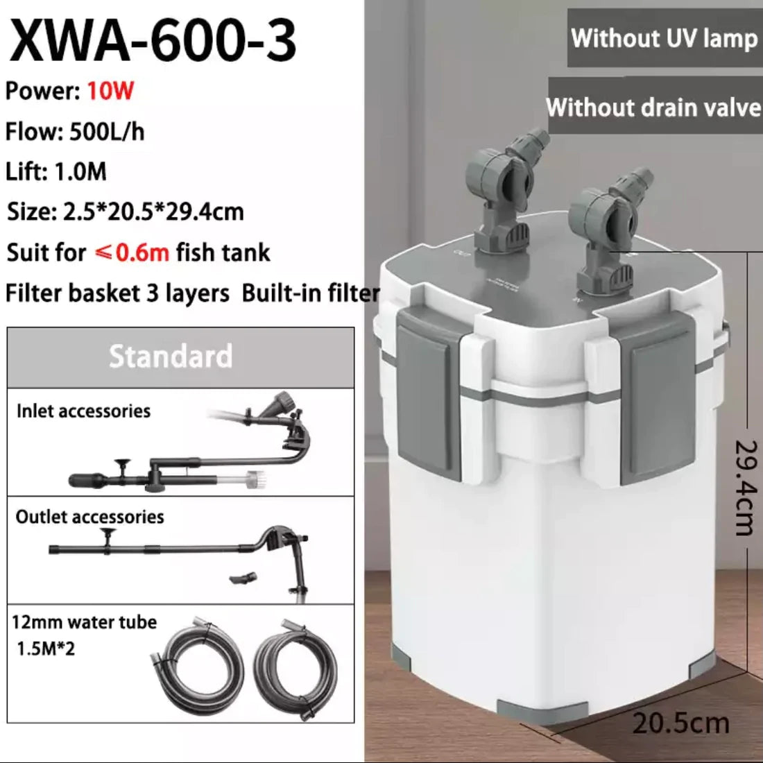 Sunsun XWA Canister Filter Series