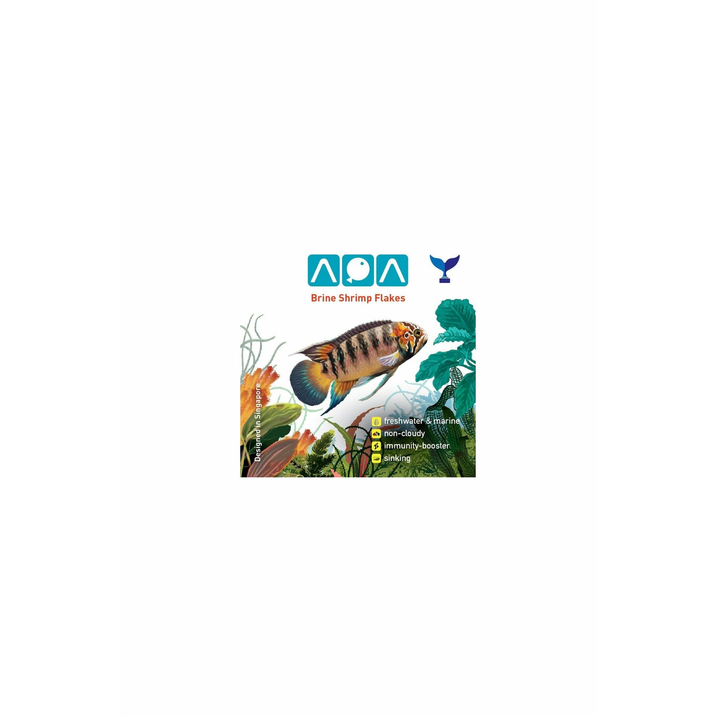 AQA Brineshrimp Flakes, 34 Grams