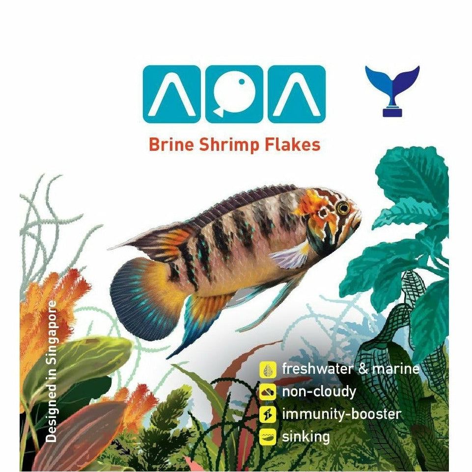 AQA Brineshrimp Flakes, 34 Grams