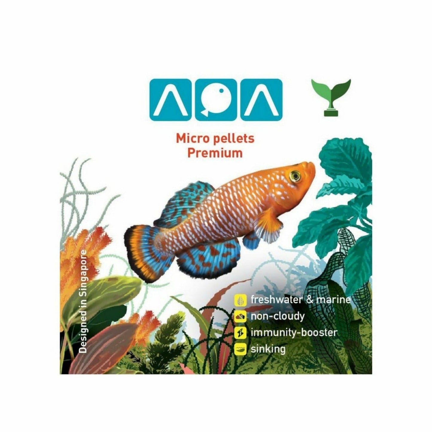 AQA Micro Pellet Premium, 50 Grams, best4pets.in