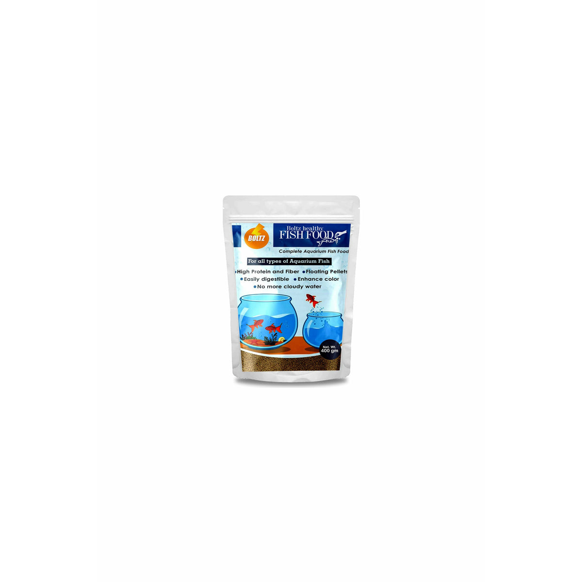 Boltz Fish Food for Growth & Health, Nutritionist Choice - 400 gm